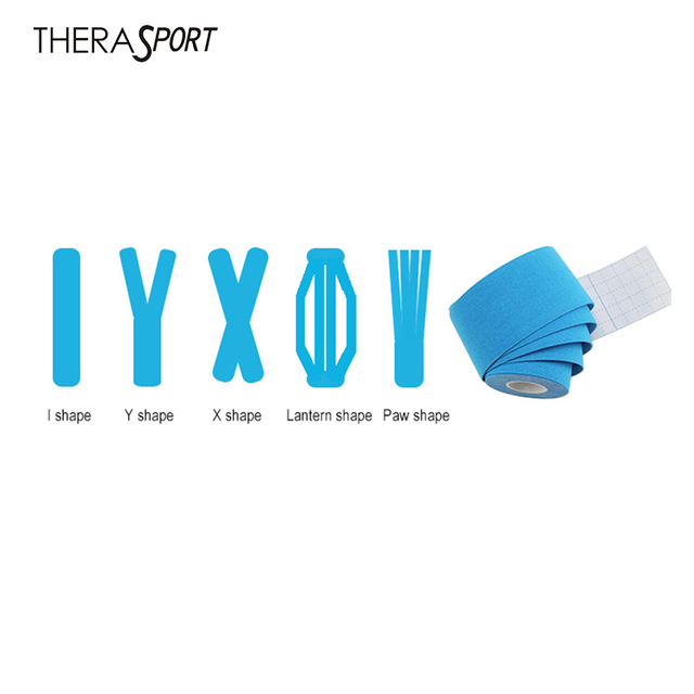I-Y-X-W Shape Pre Cut Kinesiology Tape