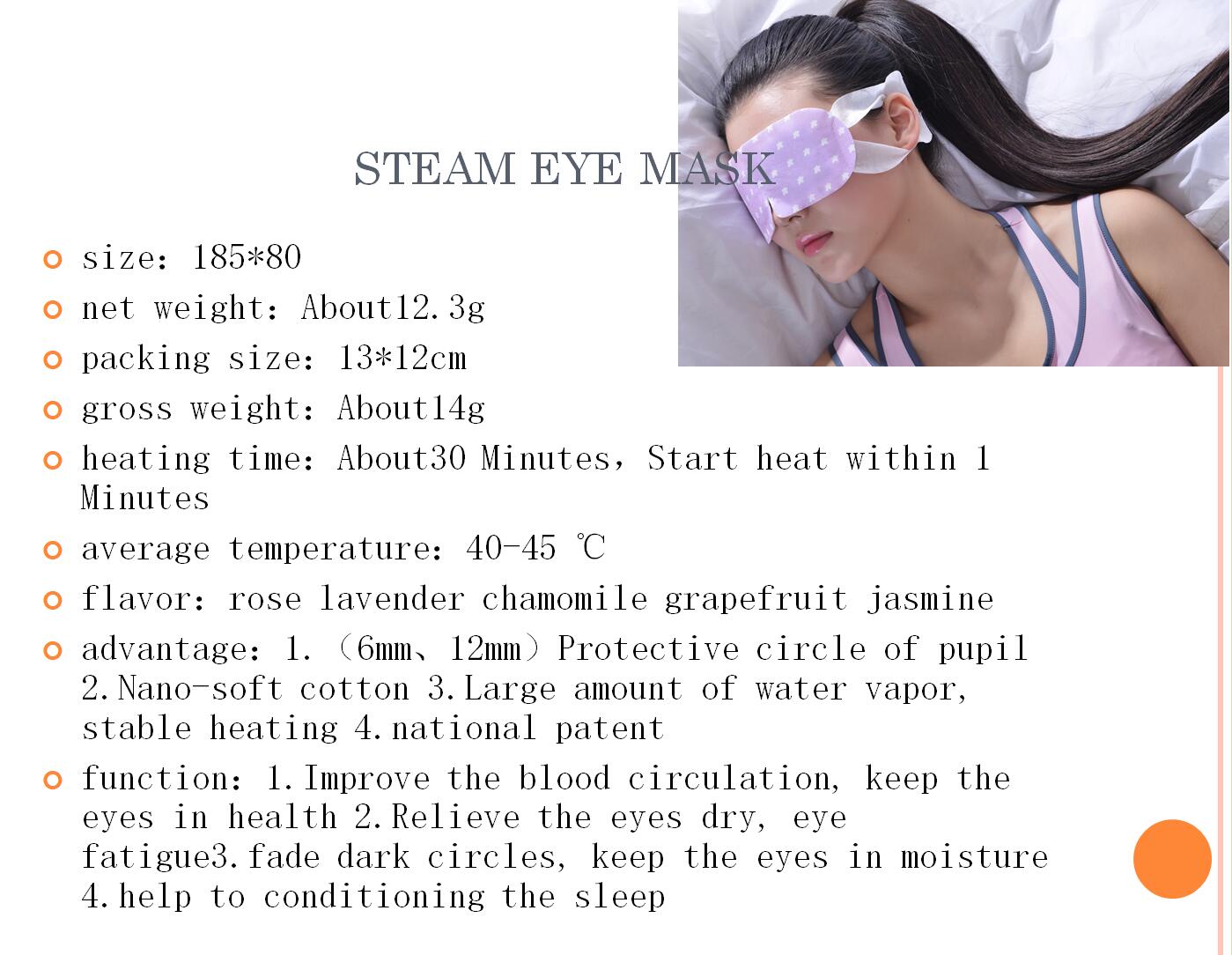 Steam Eye Mask（Standard style） Buy Product on Ningbo Helwol Medical