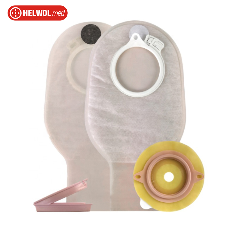 Two Piece Stoma Colostomy Bag Adult Size 70mm with Clip