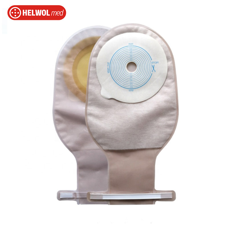 Folding Strap Type Disposable Ostomy Bags One Piece Ostomy Pouch
