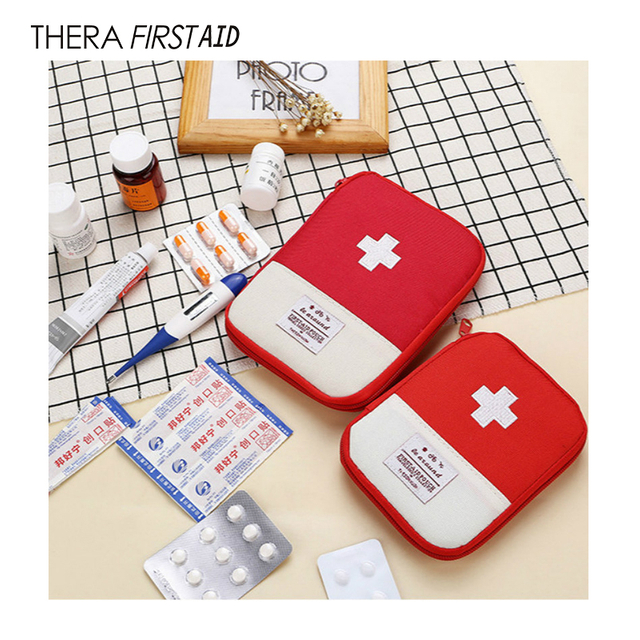 Portable survival first aid medical kit bag