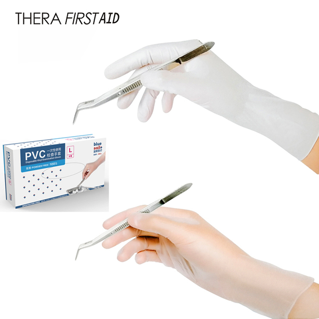 PVC powder free vinyl gloves