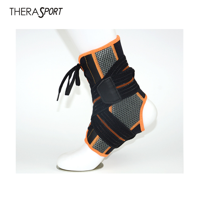 Lace up strengthen adjustable compression Ankle Brace