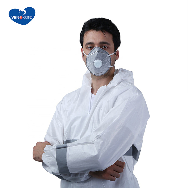 Activated Carbon Valved Disposable N95 Particulate Respirator With Metal Nose Clip 