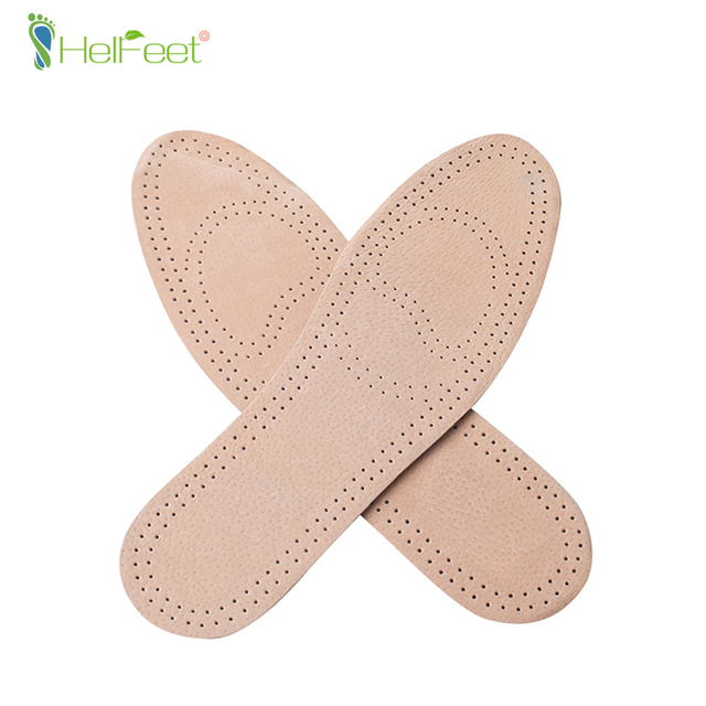 Genuine leather shoe insole